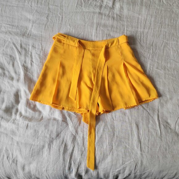 Yellow Flared Shorts from Aritzia - Picture 1 of 2